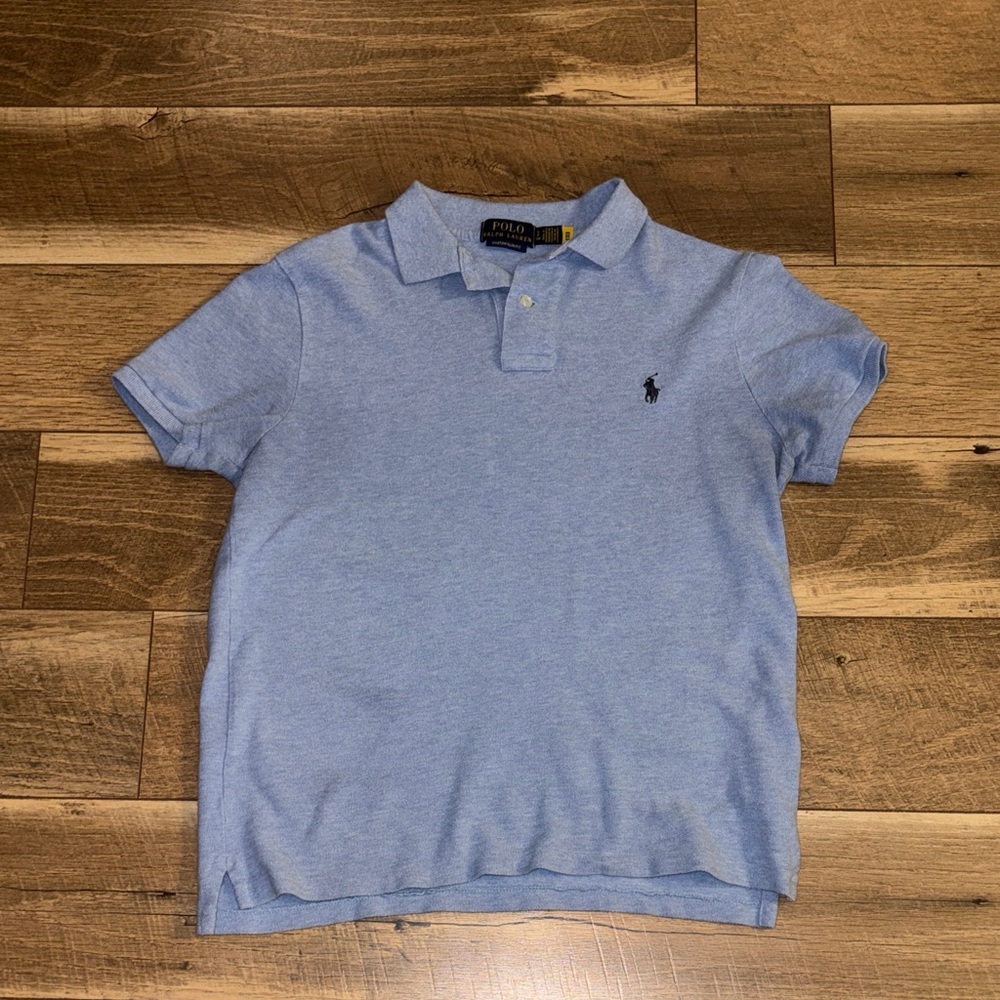 Ralph Lauren Polo Shirt in Heather Blue with Navy Pony